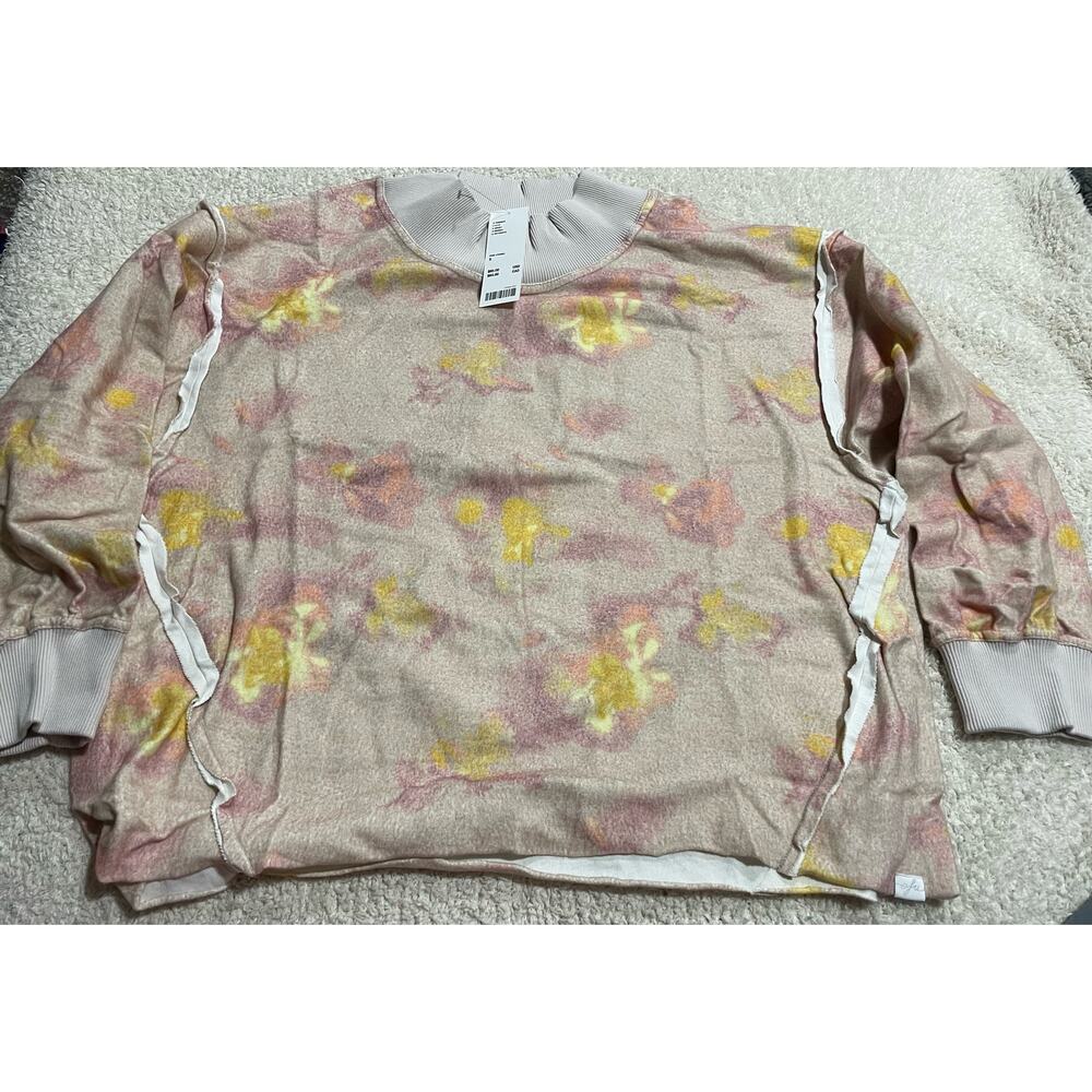 NWT Urban Outfitters Out From Under Womens Sz S Floral Sweatshirt Pink Yellow